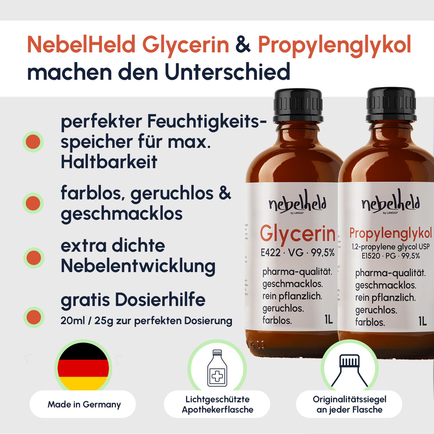 Glycerin & Propylenglycol | PG VG | 2 x 1000 ml